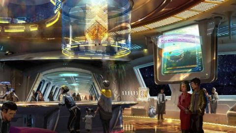 Une illustration du Star Wars resort de Disney