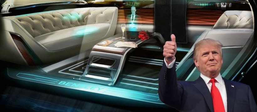 voituresautonomes Un meme de Trump sur une voiture autonome