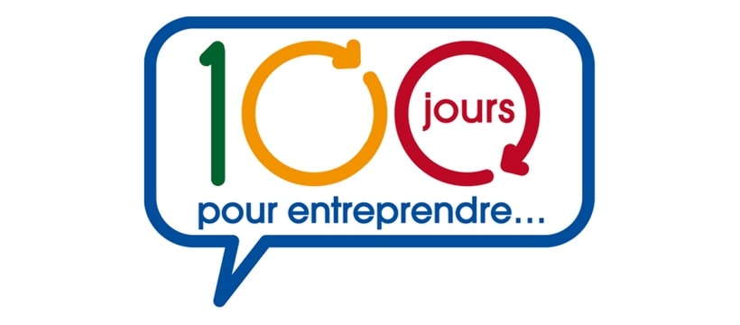 100 jours Logo du concours 100 jours pour entreprendre