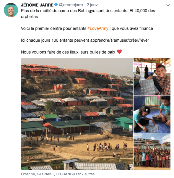 Screenshots de posts reseaux sociaux