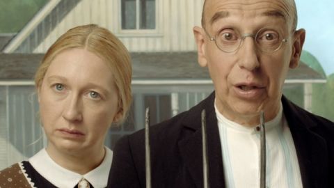 American Gothic tableau parodie