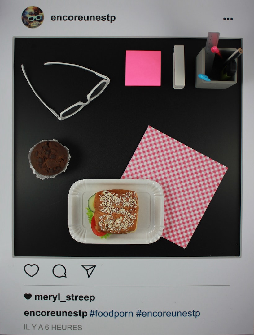 photo mise en scène comme sur Instagram