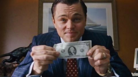 Leonardo DiCaprio dans Le loup de Wall Street