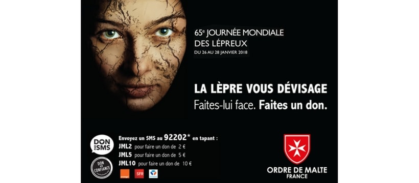 RGCGroupe OrdreMalte affiche de campagne de don contre la lepre