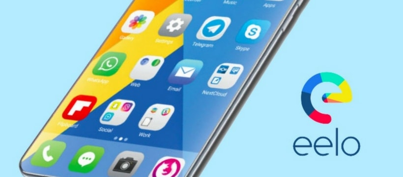 un visuel du smartphone sous OS Eelo