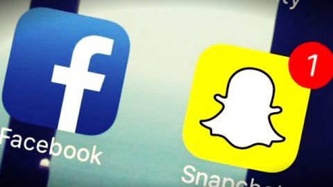 cpature d'écran Facebook et snapchat