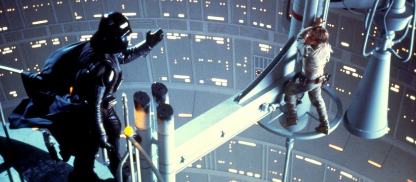 StarWars Scène de Star Wars épisode 6, entre Luke Skywalker et Dark Vador