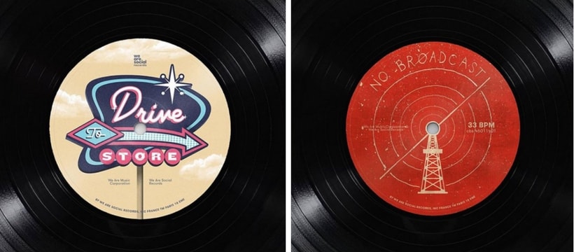 We Are Social vinyles customises