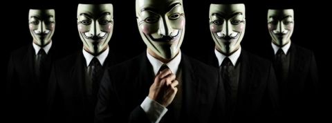 Anonymous photo de plusieurs personnes en masques anonymous