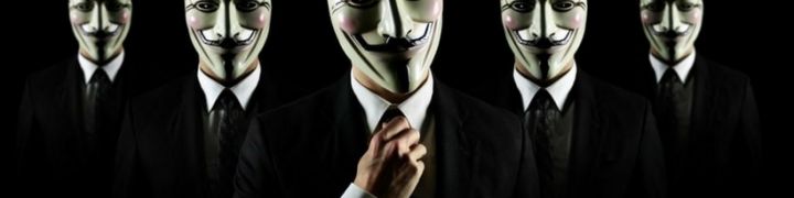 photo de plusieurs personnes en masques anonymous