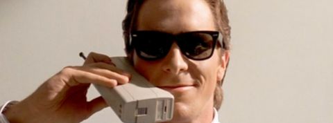 Christian Bale Mobile Phone Christian Bale avec un telephone portable a lancienne