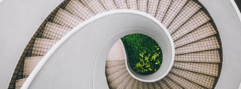 Dan Freeman photo dune escalier en colimacon du dessus