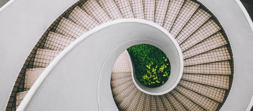 Dan Freeman photo dune escalier en colimacon du dessus