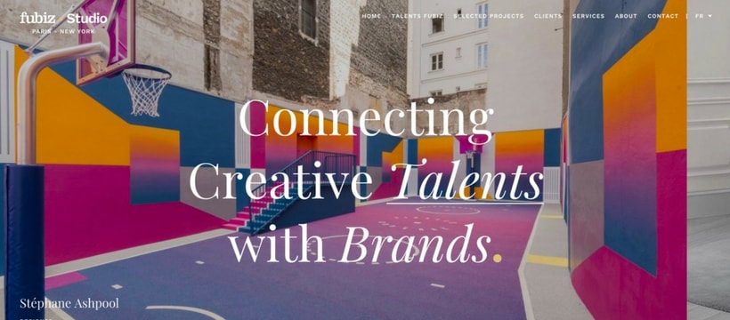 Fubizz Studio homepage du fubiz studio