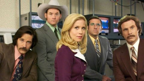 photo des personnages principaux du film anchorman