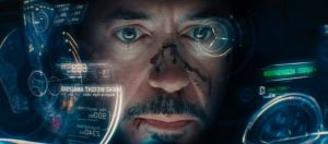 iron man plan a linterieur du casque