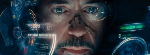 iron man plan a linterieur du casque