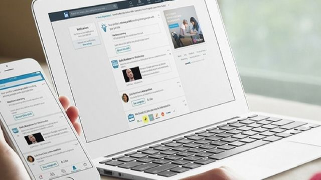 L'application LinkedIn sur ordinateur et portable