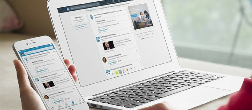 LinkedIn L'application LinkedIn sur ordinateur et portable