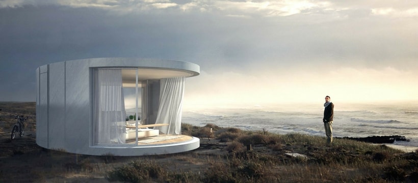 lumishell maison mobile dans la nature