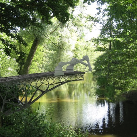 pont construit par des robots