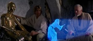 star wars hologramme