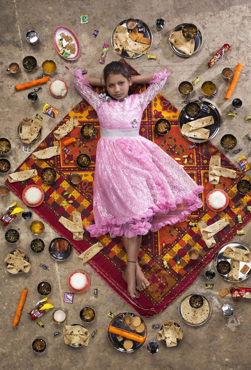 photo d'enfants et de nourriture