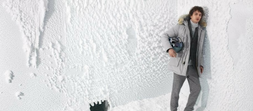 woolrich une chambre froide dans un magasin de vêtements
