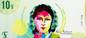 billet avec une femme