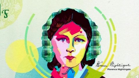 billet avec une femme