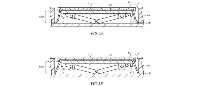 dessin d'un brevet clavier Apple