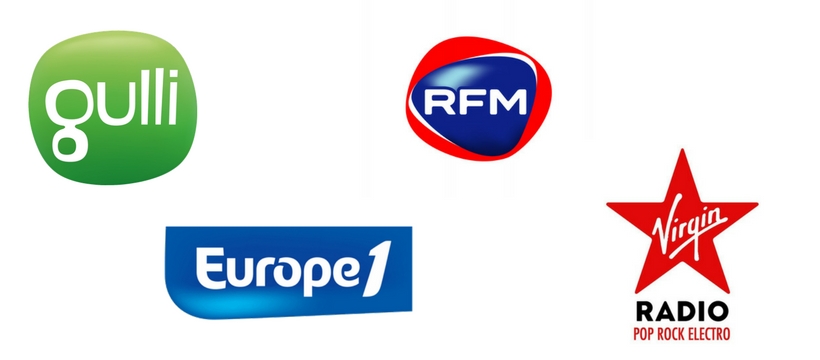 logos logos Gulli Europe 1 RFM et Virgin radio