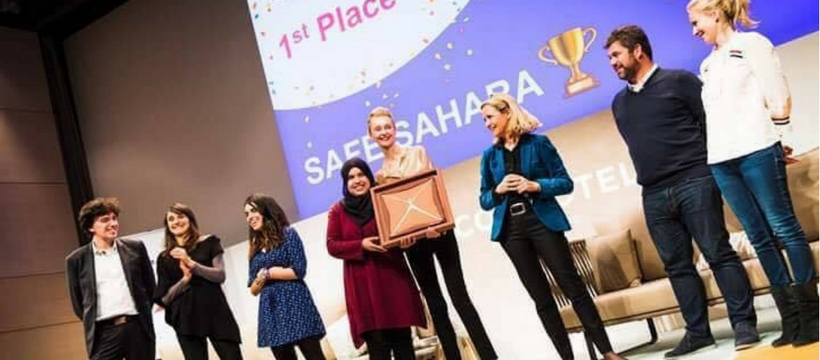 safe sahara remise du prix Global Startup Weekend Women 2018