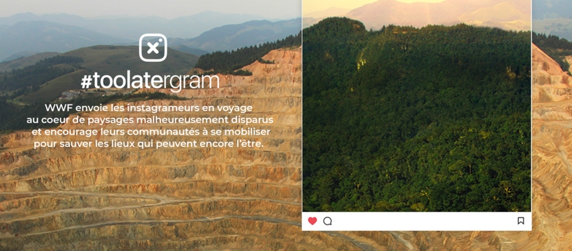 la camapagne wwf #TooLatergram