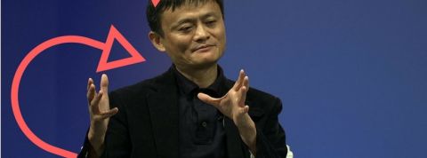 EvilJackMa Jack Ma, patron d'Alibaba, avec des cornes et une queue de diable