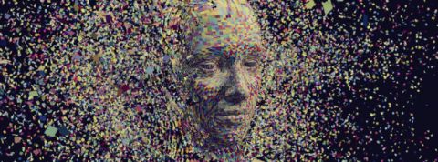 IA Un visage pixellisé artistique