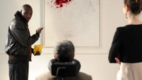 Un extrait du film Intouchables, où Omar Sy présente son oeuvre d'art