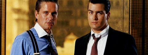 investor-relations michael douglas et charlie sheen dans le film wall street