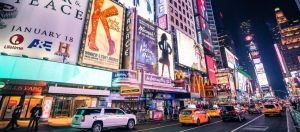 Times Square la nuit