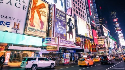 Times Square la nuit