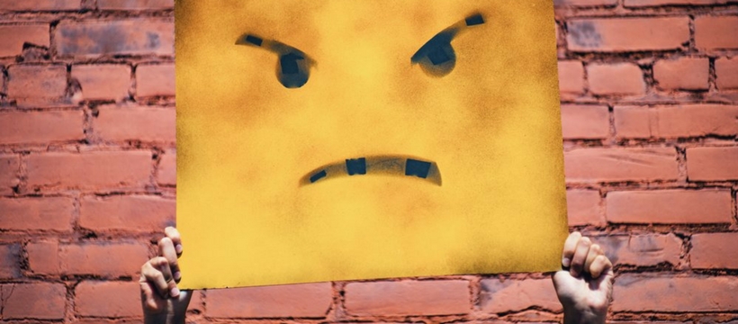 unhappy visage mécontent