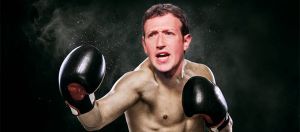 Mark Zuckerberg en train de faire de la boxe