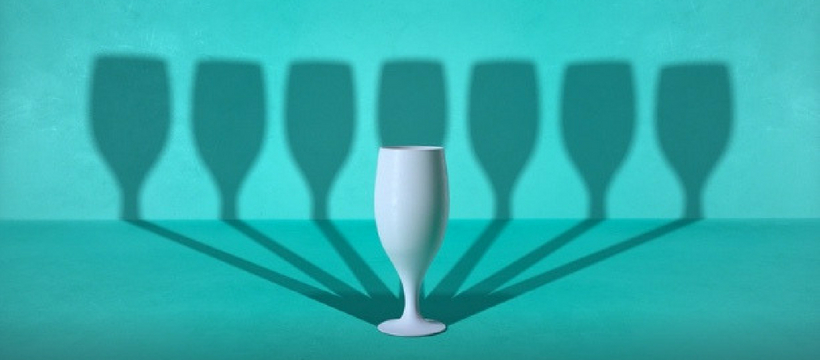 alcool un verre et sept ombres