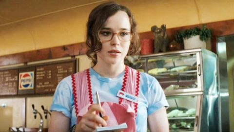 Ellen Page dans le film Bliss, en train de travailler dans un diner