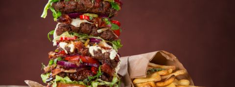 burger-fries un hamburger et des frites