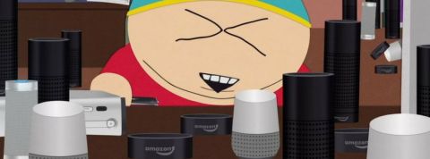 Cartman Cartman en train d'essayer plusieurs assistants vocaux