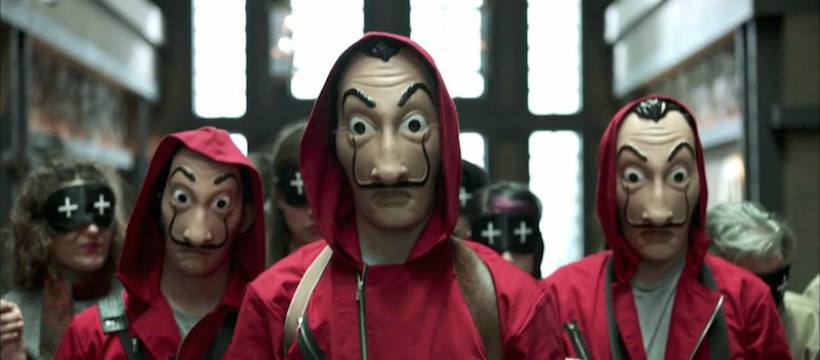 casadepapel un extrait de la série Netflix, Casa de Papel