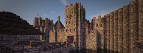 Entree du chateau minecraft Entree du chateau minecraft