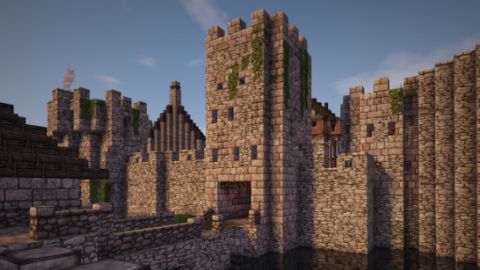 Entree du chateau minecraft