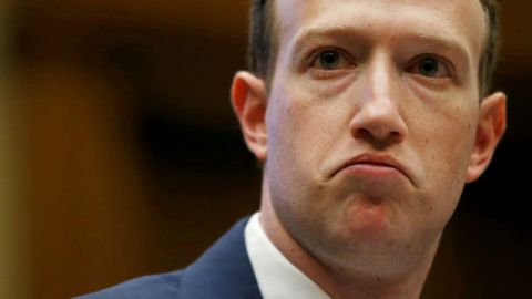 Mark Zuckerberg grimace